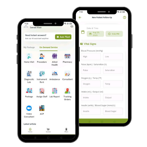 Hospice BD App Screen